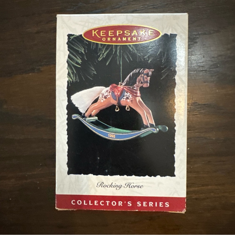 1995 HALLMARK KEEPSAKE Ornament ROCKING HORSE 15th in Collectible Series